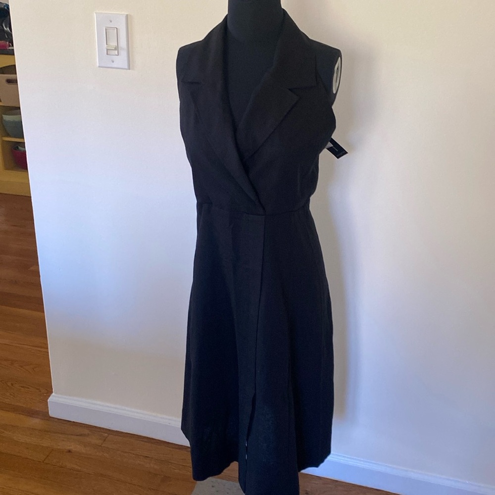 NWT Banana Republic linen blend halter dress size 6